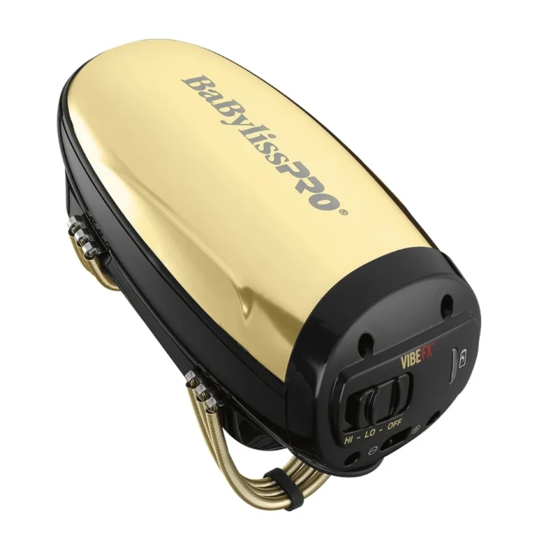 babyliss pro vibefx cord/cordless massager (gold)