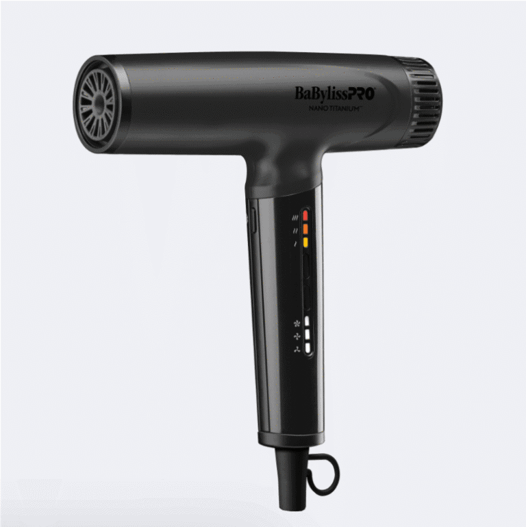 babylisspro nano titanium light hairdryer (matte black)